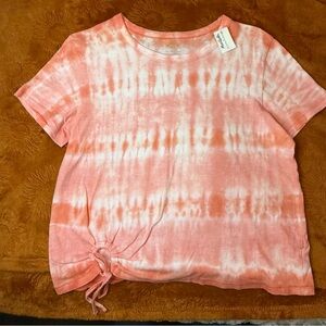 NWT Aerie Pink & Orange Tie Dye Cropped Tee | M